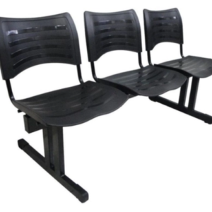 Longarina 3 lugares em polipropileno - LG3PP Linha BASIC