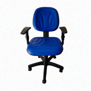 Cadeira Executiva courvin azul Luxo base giratória