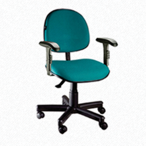 Cadeira Executiva Tecido Verde base giratória